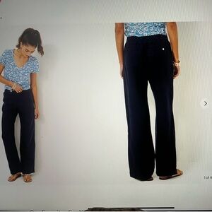 🌻NWT🌻 Lilly Pulitzer 31” Deri Linen Palazzo Pant.